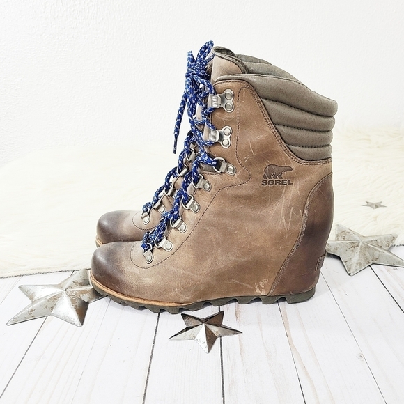 SOREL Conquest wedge hiking boots Kettle Aviation Size 9.5 - Picture 8 of 13